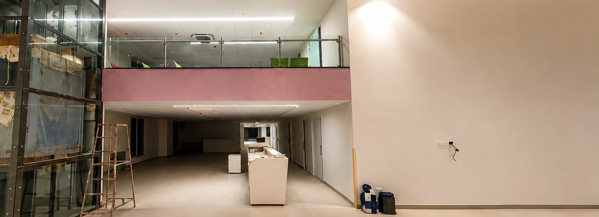 Rainbow Hospital, Hyderabad — interior fit-out by MATEK